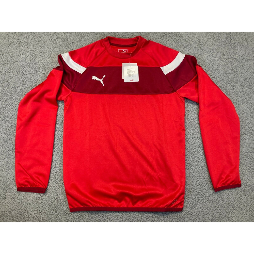 Puma Youth Long Sleeve Fleece Lined Shirt - Red - Youth XXL